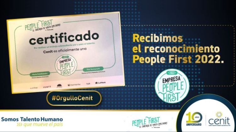 Colombia. Cenit obtuvo la certificación People First 2022