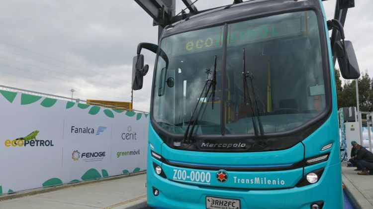 Colombia. Colombia presentó el primer bus a hidrógeno de América Latina