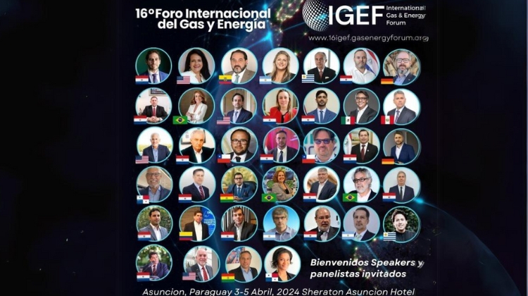 Paraguay.  Gran expectativa por el inicio del 16º Foro Internacional de Gas y Energía de IGEF