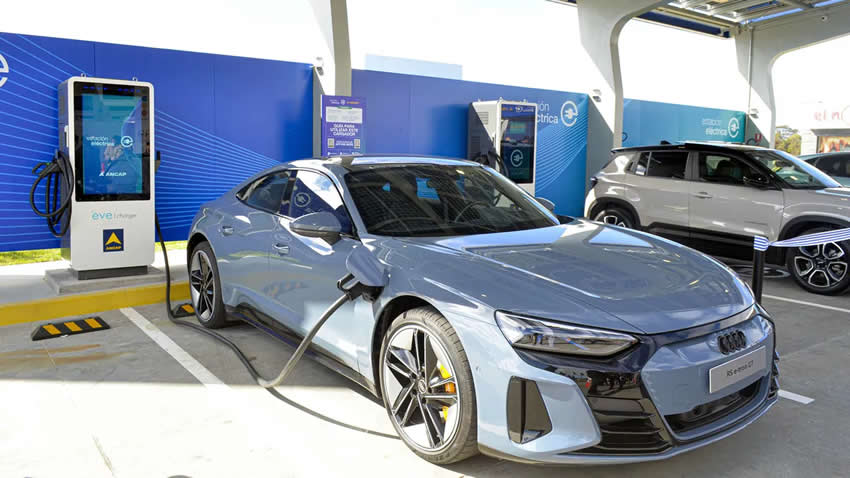 Electromovilidad Uruguay puntos de carga