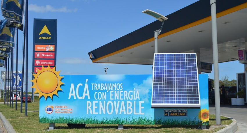 cargadores eléctricos Estaciones Servicio Uruguay 2026