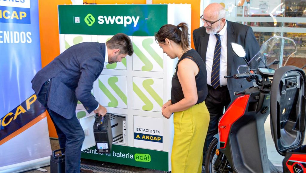 Intercambio de baterías para motos eléctricas