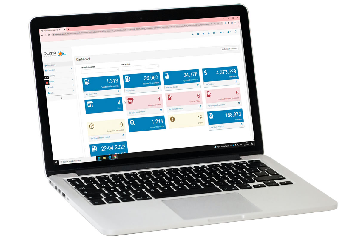 Control de despacho de combustible