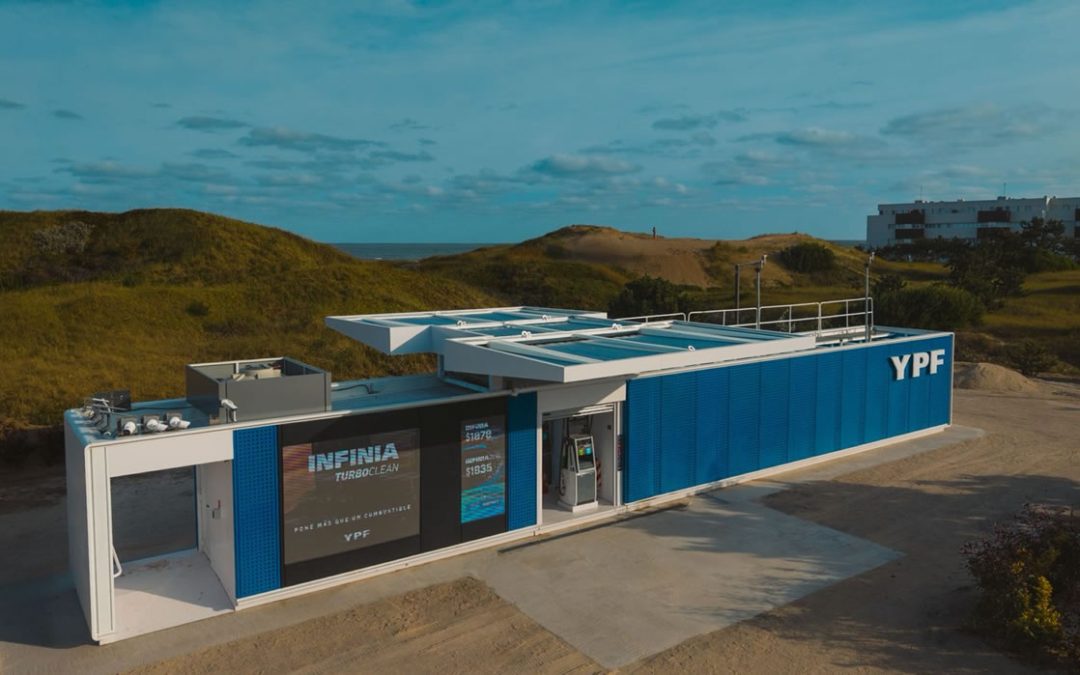 Tu navegador no soporta el elemento de video.Argentina.  Tras la inauguración de la estación móvil de YPF, otras petroleras analizan instalar las suyas