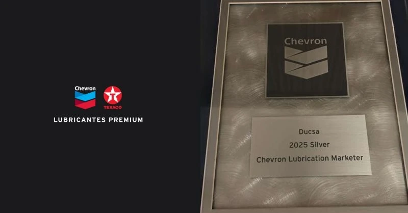 Uruguay.  DUCSA vuelve a destacarse en la región y recibe por segundo año consecutivo el Premio de Plata de Chevron