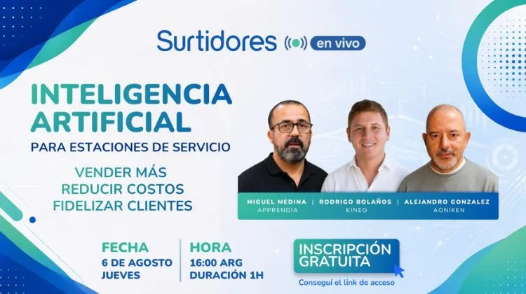 Argentina.  Llega un ciclo imperdible: ¿Qué puede hacer hoy la inteligencia artificial por una Estación de Servicio?